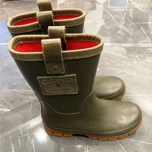 Polo Ralph Lauren Barrington Rain Boots Size 8D Poly Jersey Lining RARE Color